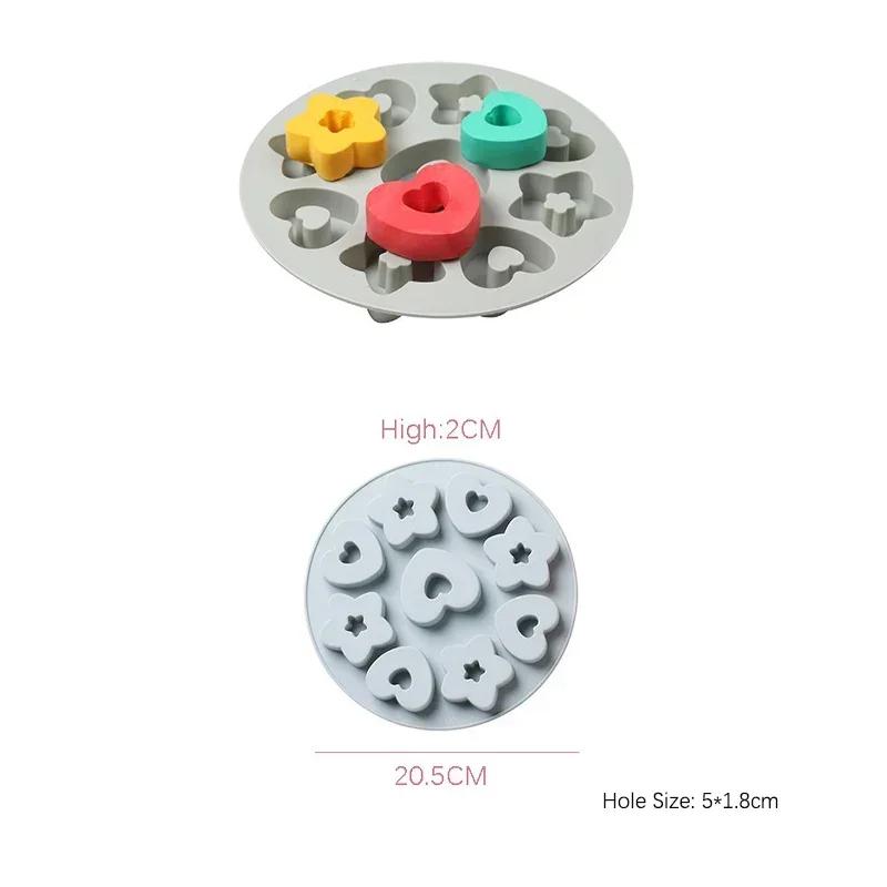Heart-shape Silicone Mold for Baking Pan Patisserie Candy Bar Chocolate Mould DIY Wedding Gift Epoxy Resin Molds Kitchen Supply