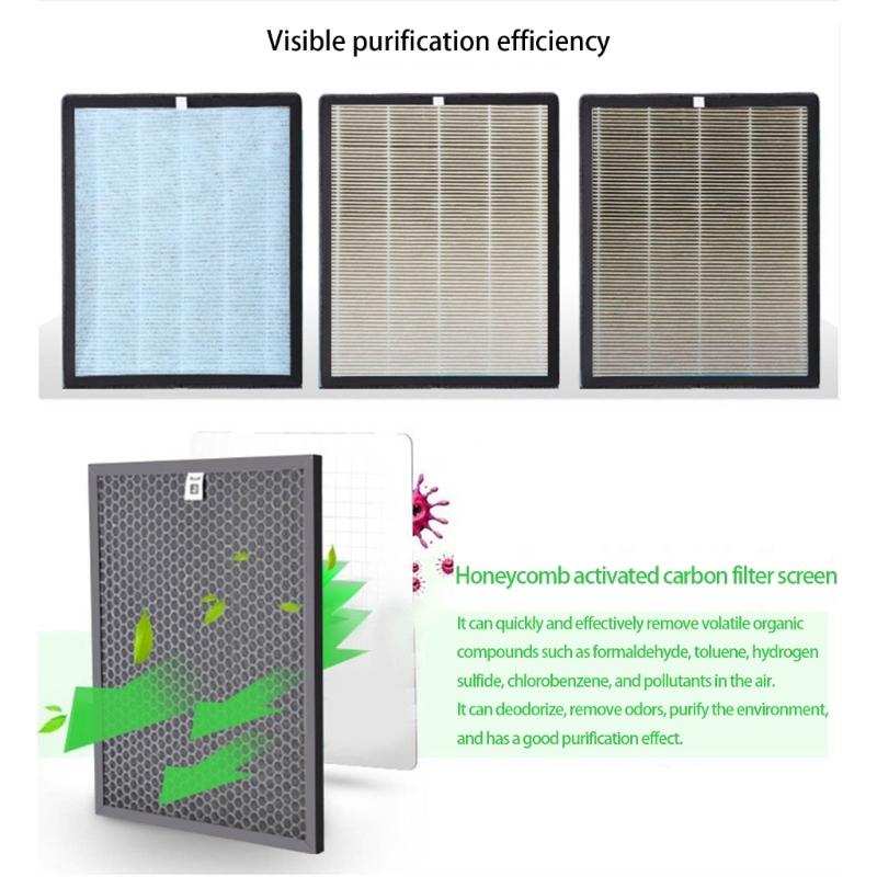 Air Cleaner Replacement Filter High Efficiency Washable Activated Carbons Air Purifiers Filter Easy To Maintenance