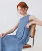 PLEATSMOOD Aluminum Sleeveless Long Pleated Dress