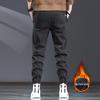 Jielenuo Men's Autumn/Winter Harem Jogger Jeans