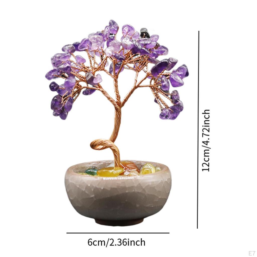 Money Tree Figurine Decorative Piece for Office Shelf Gift