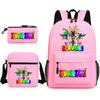 Rhythm Box Spiel Merchandise Schultasche Sprunki Cartoon Sternenhimmel Rucksack Umhängetasche Dreiteiliges Set
