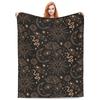 Bohemian Pattern Digital-printed Polyester Bedroom Velvet Flannel Cover Blanket Fleece Soft Sofa Cover Blankets for Beds