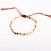 Lady's Braided Bracelet with Copper Beads and Tassels Braided Bracelet Vintage Braided Bracelet