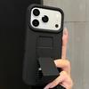 Compatible Silicone Case with Folding Stand and Back Strap for iPhone 16/17 Pro Max
