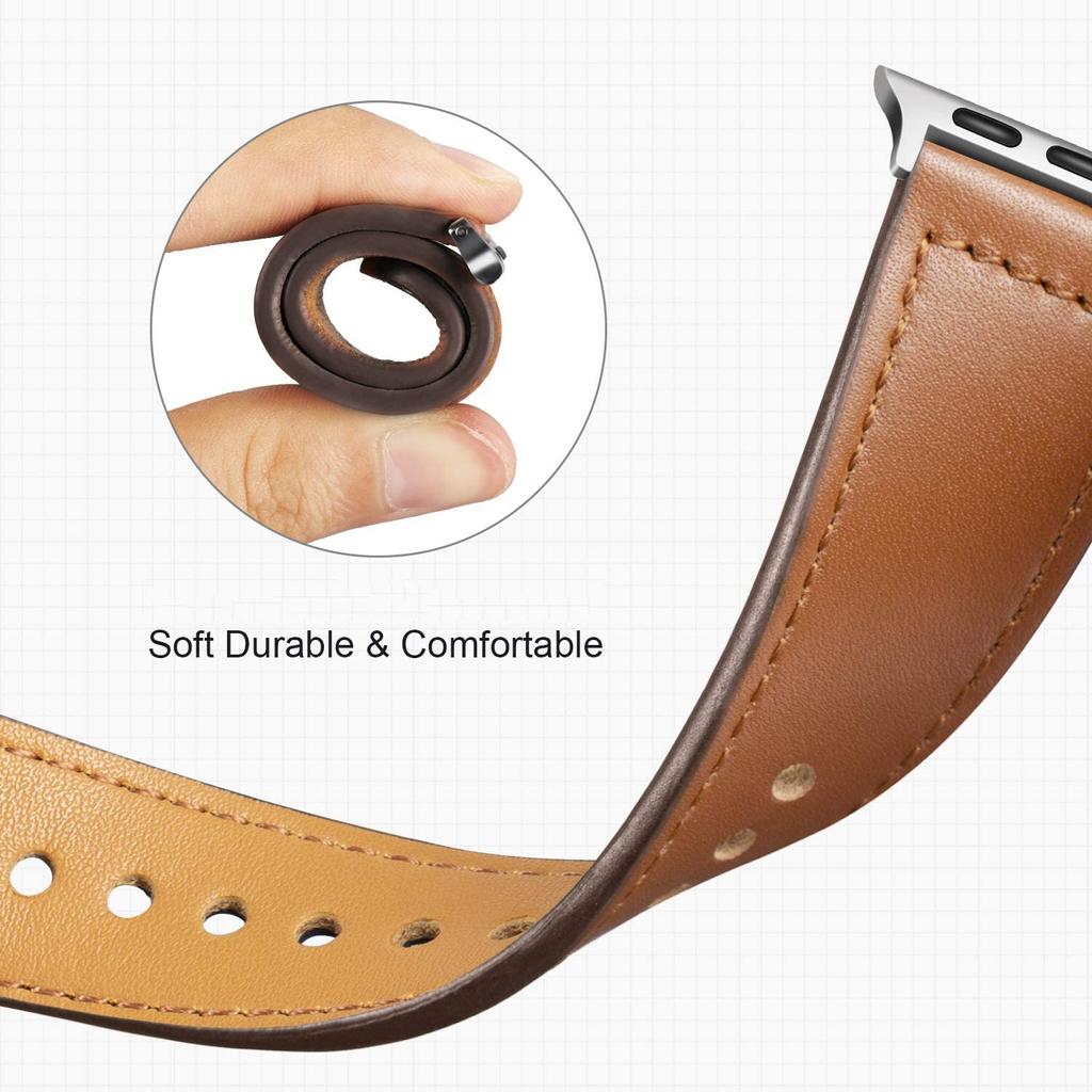 Classic Leather Band For Apple Watch Ultra 49mm 44mm 40mm 38mm/42mm Wrist Bracelet 45/44mm Strap IWatch Series 8 7 3 4 5 6 SE 41mm 45mm