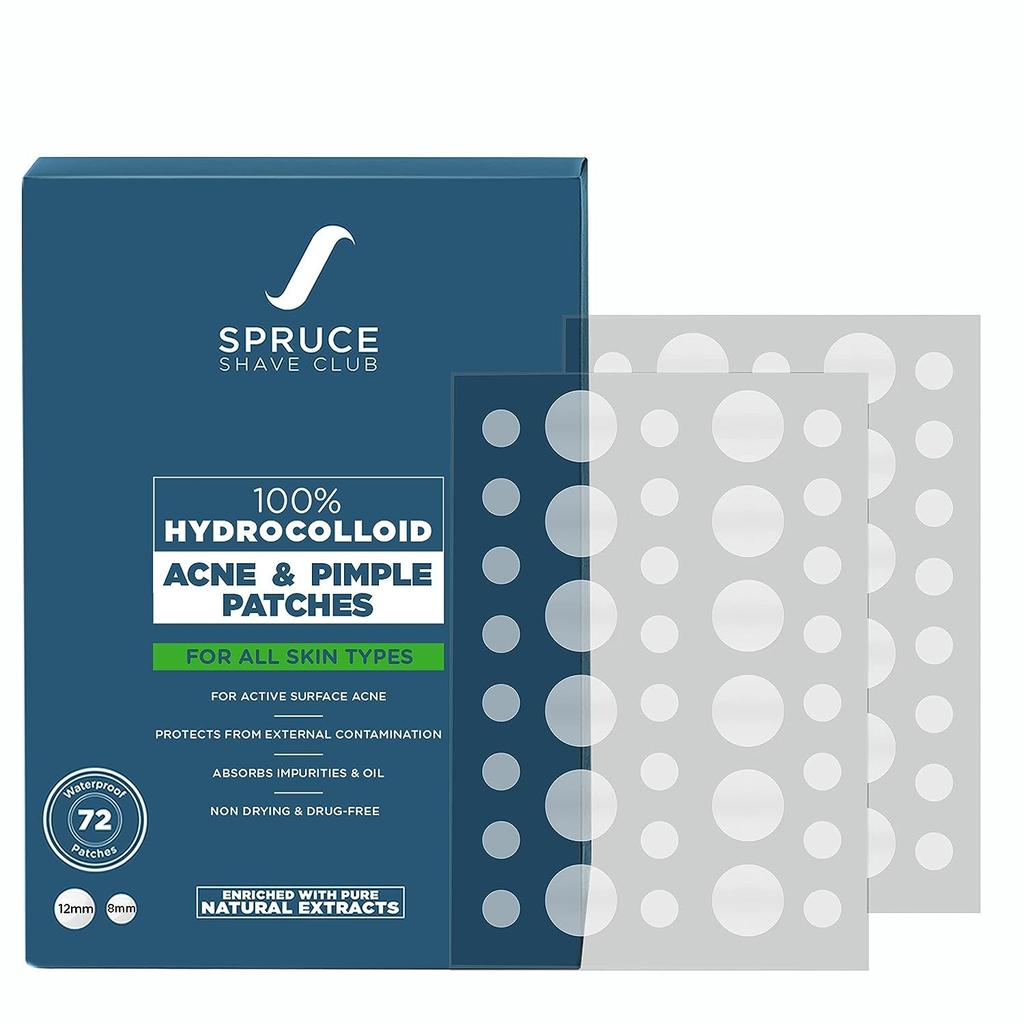 Spruce Shave Club Acne Pimple Patches for Face (72 Acne Patches for Pimples)