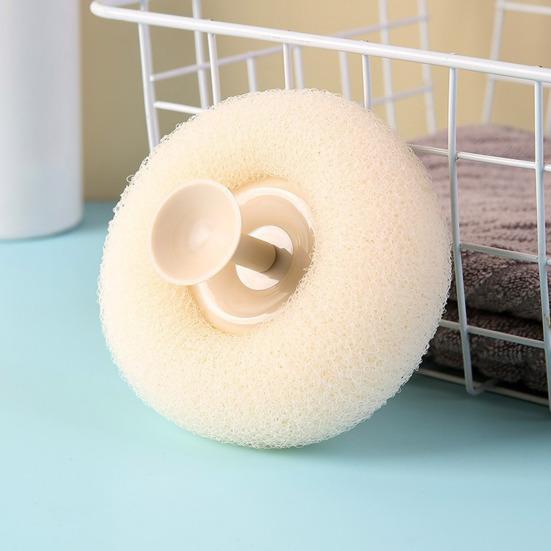 Sunflower Suction Cup Bath Scrub Sponge Deep Exfoliating Massage Skin Pampering Bath Sponge Shower Gel Foam Maker