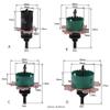 Hole Saw Cutter H.S.S Drill Bit Woodworking Hole Cutter with High Precision Cutting Teeth for Downlight Gypsum Board
