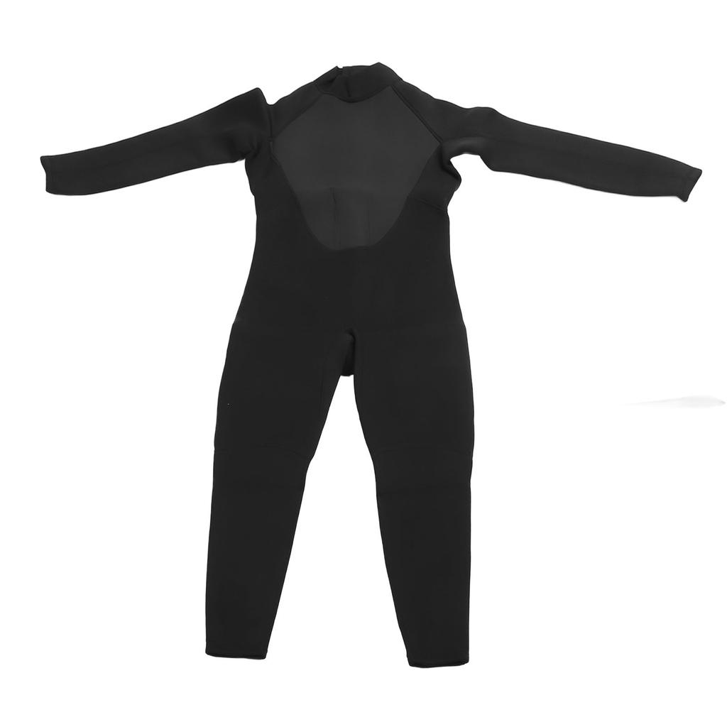 3mm Neoprene Wetsuit UV Full Body Diving Suit Sleeve Front Zip Wetsuit for Diving Snorkeling Surfing Swimming Black