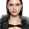 SENTIMENTS No.475 [silver] KnoT CROSS LEATHER Necklace