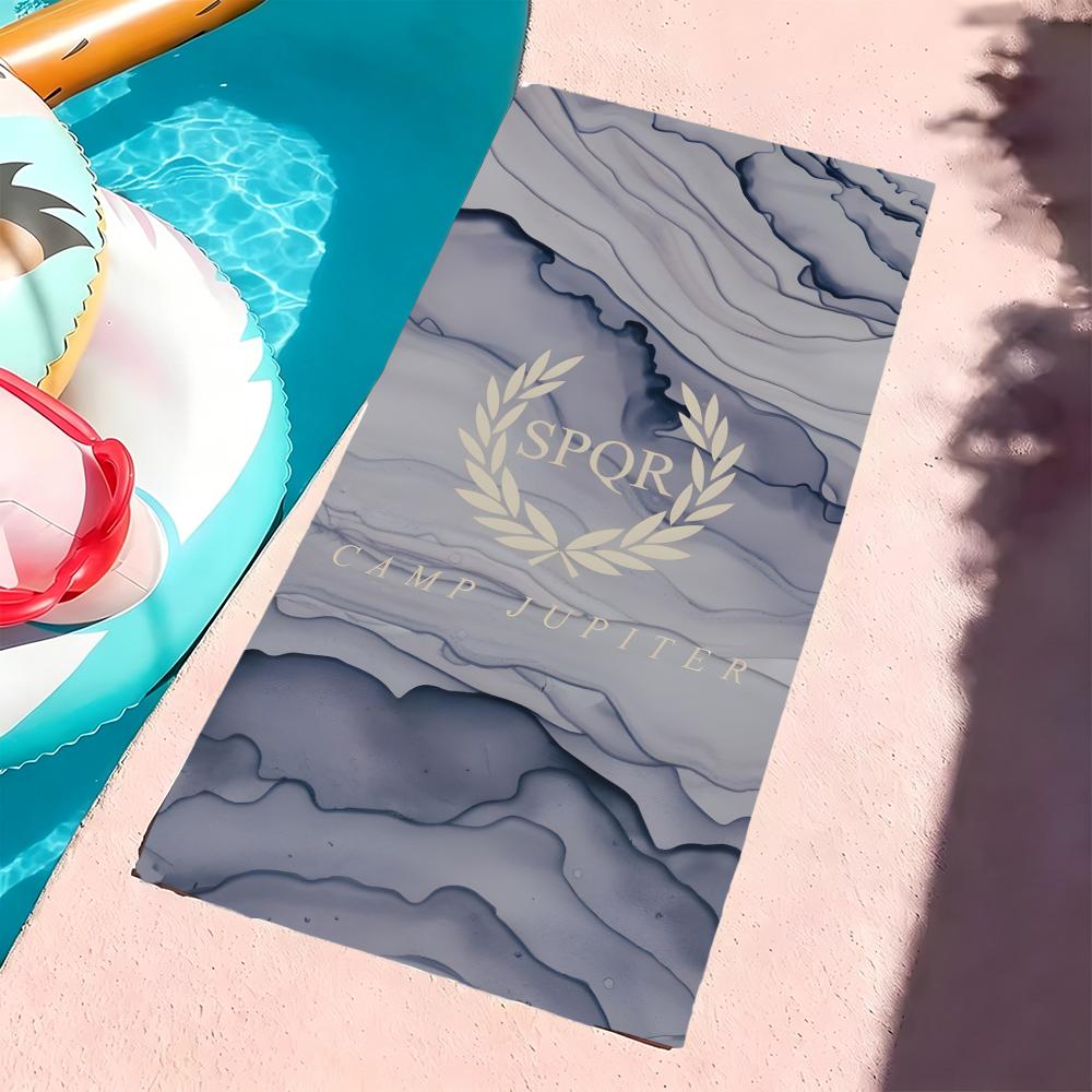 S-Spqr-S Towel Microfiber Beach Towel, Quick-Dry, Sand-Free, Ultra-Fine Fiber, Super Soft.