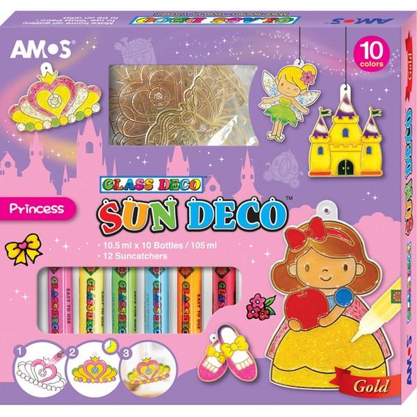

Amos Glass Deco Sun Deco Princess, смешанные цвета, 1 шт., Корейские игрушки