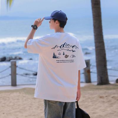 Men's Loose Fit Pure Cotton Short Sleeve Heavyweight T-Shirt