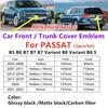 BGK1 GOLF 4 5 6 7 Hot 2026 For VW VOLKSWAGEN 2pcs Car Front Grill/Rear Emblem Lid Covers Logo Sticker For Passat 2003-2033 B5 B6 B7 V KK4