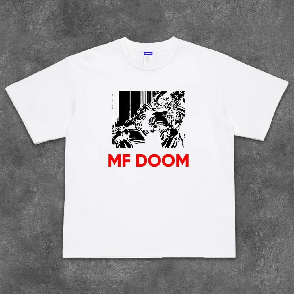 2026 Short-sleeved T-shirt By MF DOOM, Hip Hop Rap Artist, American Retro Street Round-neck Half-sleeve Top
