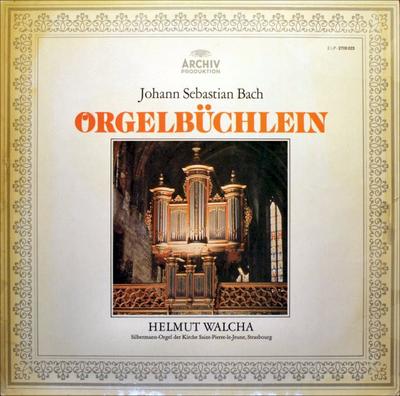 LP Record JOHANN SEBASTIAN BACH - HELMUT WALC - Orgelbüchlein 2533084 Archiv Produkti 1976 Germany Classical Used