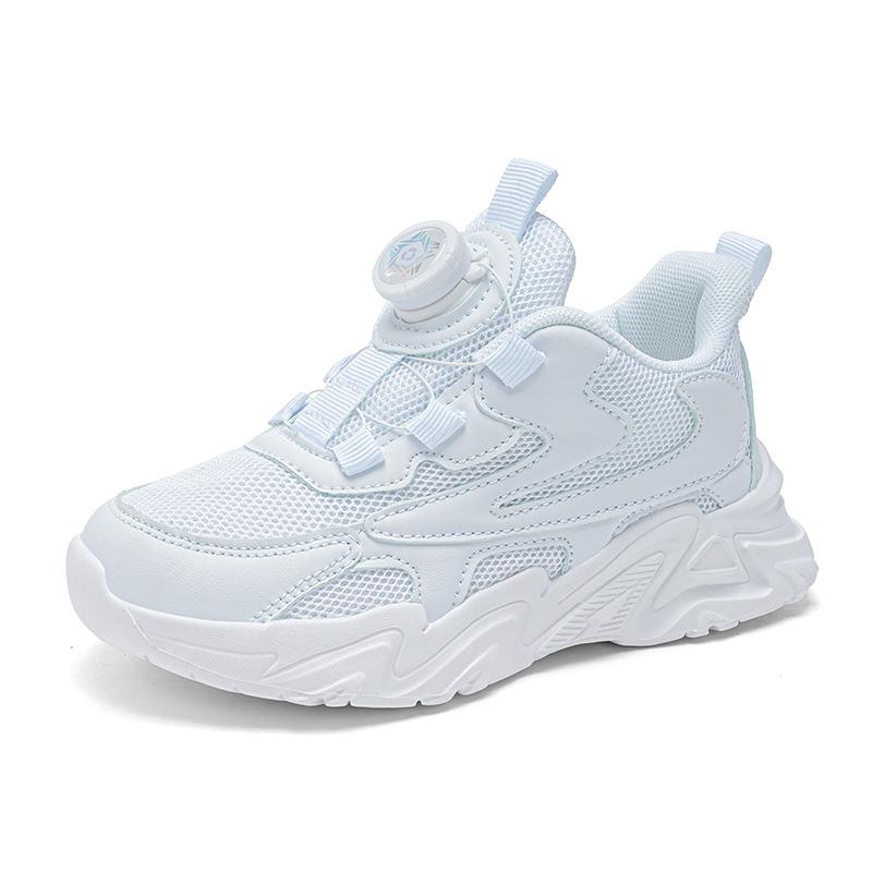 

Kindergarten foreign trade sports shoes men and women show leather classmates children students middle school children mesh white shoes 27