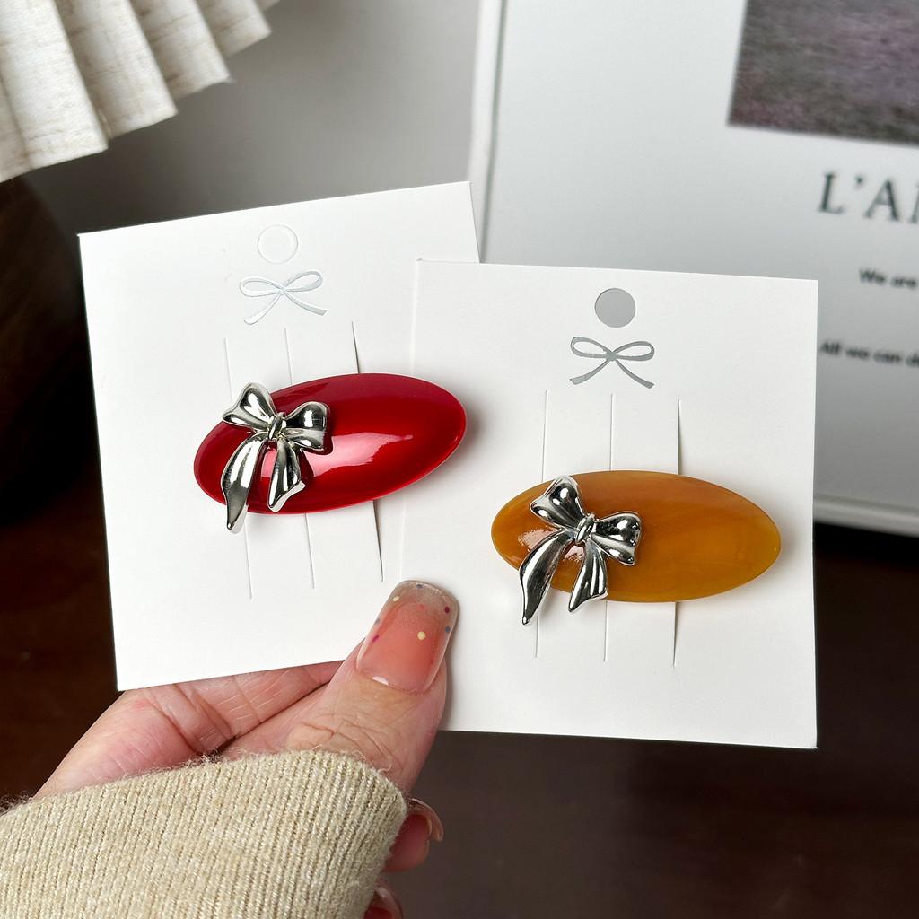 Mini Bowknot Adorable Acetate Hair Clip For Women In Stylish And Versatile Colors