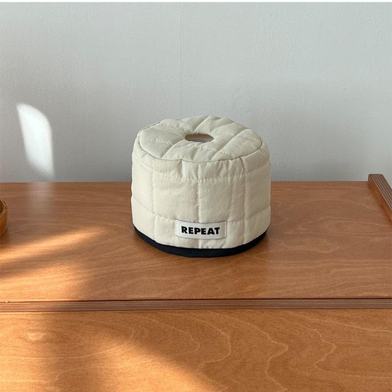 

Коробка для хранения бумажных салфеток Экономия места Круглая Квадратная Чехол для рулонных бумажных салфеток Декор стола Мешок для салфеток Хранение в гостиной Салфетка B