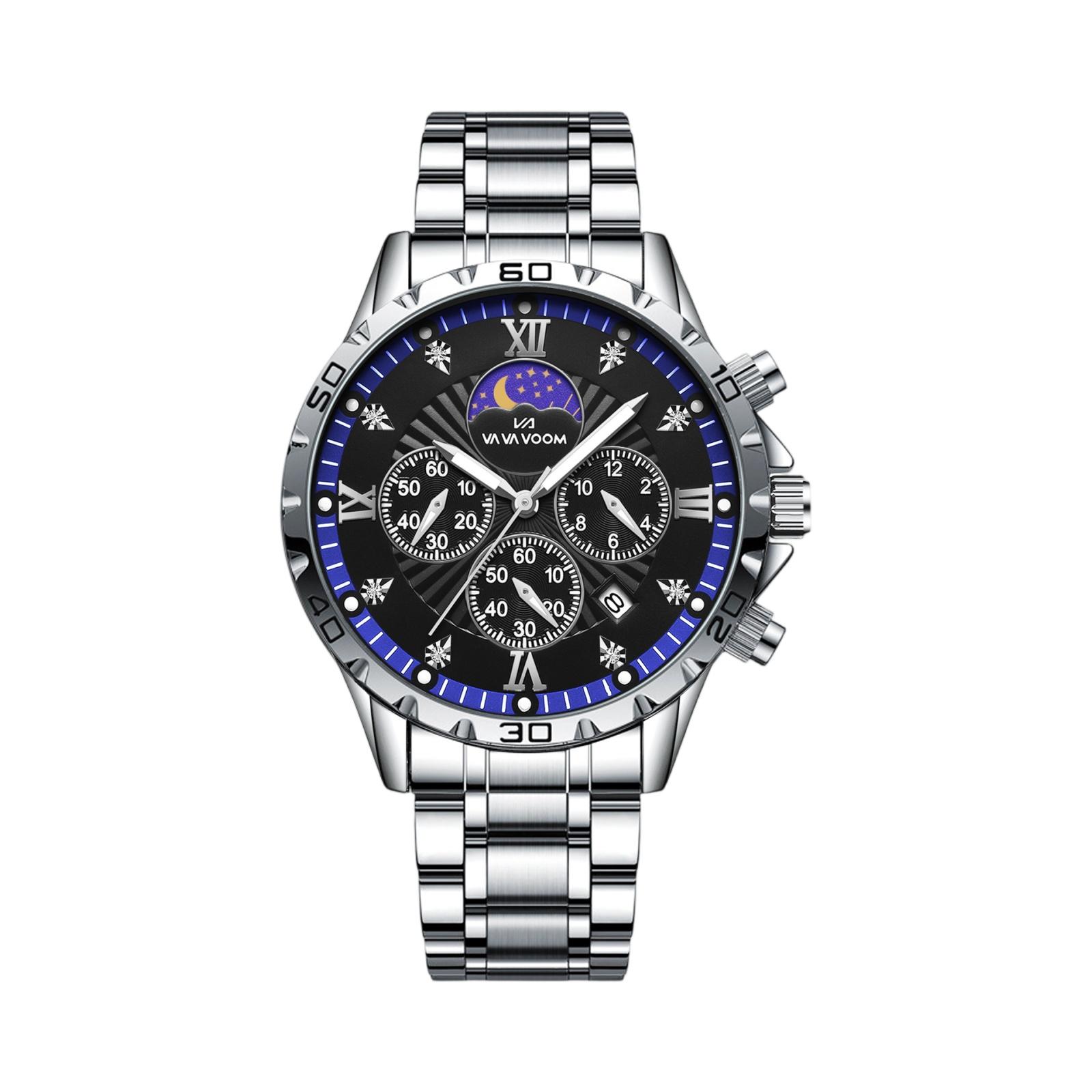 

Мужские водонепроницаемые светящиеся наручные часы-будильник для бега One Size чёрный