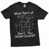 Men's Funny Electrician T-shirt Electrical Wiring Diagram Husband Dad Gift Tee