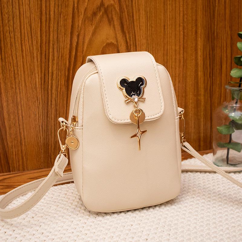 2025 Милая и Симпатичная Подвеска-Звездочка Мини Сумка для Мобильного Телефона Стильная и Простая Женская Наплечная Сумка Кроссбоди Сумка для Мелочи белый 980₽