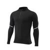 Men's Spring Quick Dry Long Sleeve Half-Zip Fitness Running Shirt