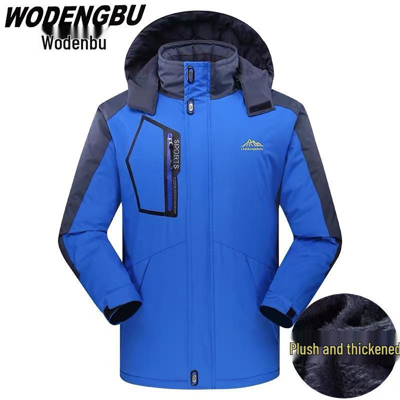 

Мужская зимняя флисовая куртка с логотипом на заказ, ветрозащитная, хлопковая 5XL