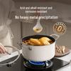 DESLON 20CM Pearl White Enamel Soup Pot