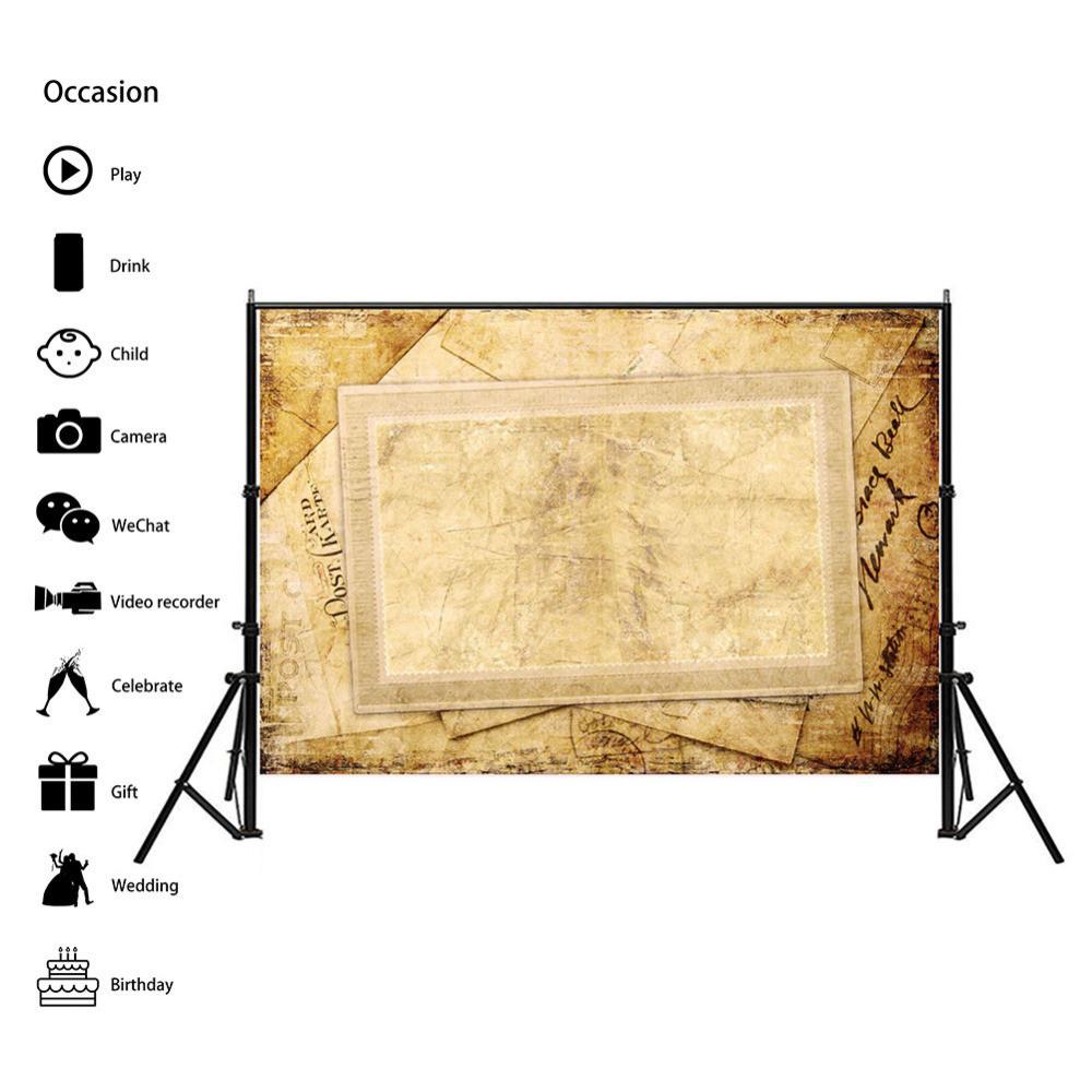 Vintage Kraft Paper Photography Background Cloth Wall Tapestry Art Science Fiction Room Home Decor Decor Blanket