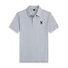 Sommer Herren Kaninchenschädel Design Kurzarm Poloshirt