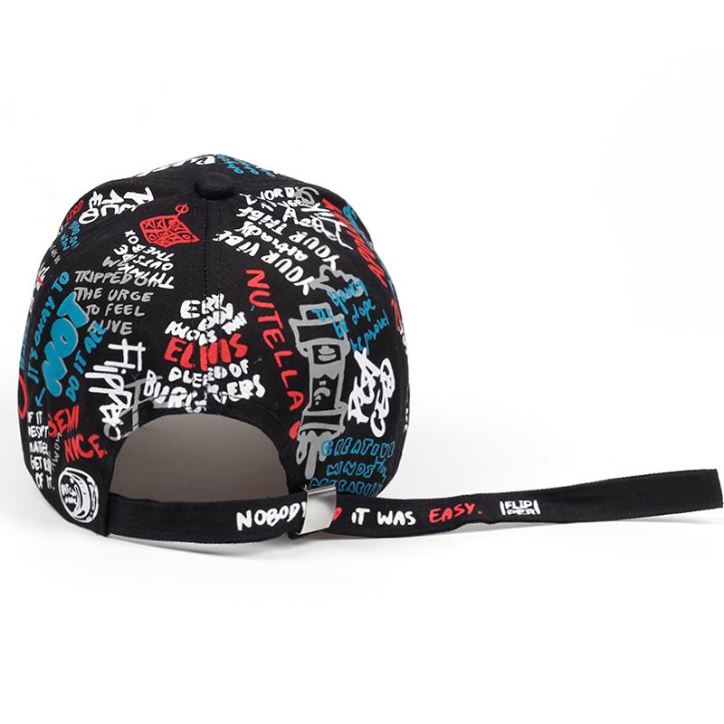 Summer Baseball Cap Graffiti Sun Caps Hip Hop Visor Hat Adjustable Snap-back Hats For Women Golf Cap
