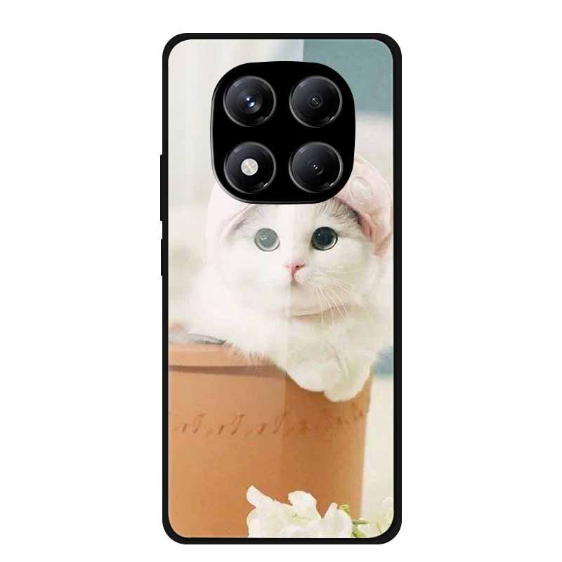Luxury Case For Redmi Note 14 Pro 4G Tempered Glass Cover For Xiaomi Redmi Note14 Pro 4G Phone Cases Fashion Protective fundas