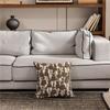 45X45CM Brown Throw Pillow Cover Simple Versatile Stamping Waist Cushion Cover Decor Home Decorative Pillowcase
