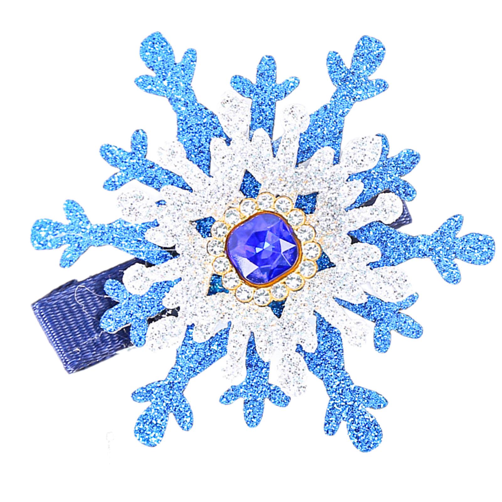 

Snowflake Hair Clip Christmas Barrette Sweet Christmas Flat Clip Hairpin Christmas Elegant Hair Clip for Bunches темно-синий
