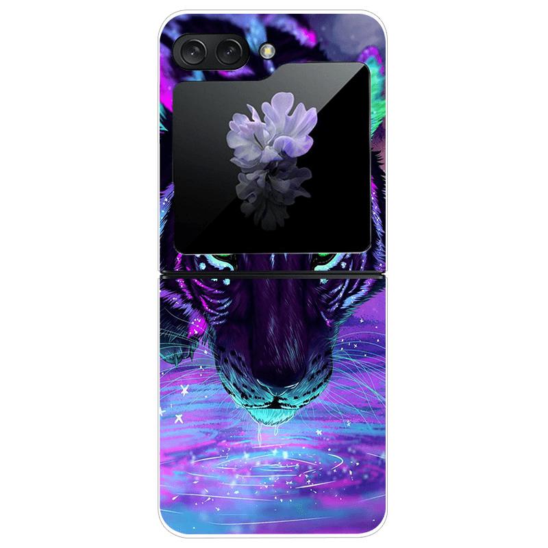 For Samsung Z Flip7 Cases Flip 7 Hard PC Transparent Phone Cover For Samsung Galaxy ZFlip 7 Cool Luxury Clear Shockproof Case