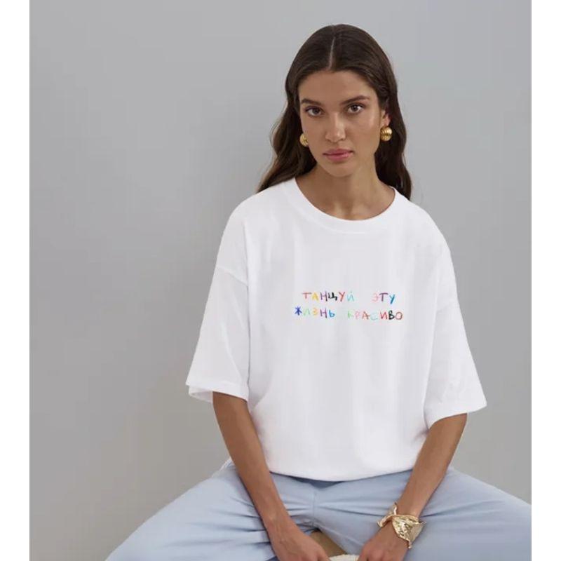 Western Style New Fashion Casual Loose Print round Neck Short sleeve T-shirt Top Printed T-shirt Top