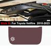 For Toyota Alphard Vellfire 2015-2024 2025 Car Rear Trunk Tailgate Anti-kick Protective Mat Leather Decoration Pad  Accessories