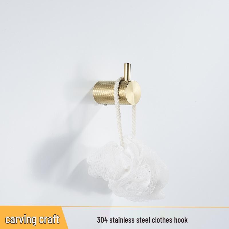 

Набор яркого золотого цвета: держатель для полотенец и полка для ванной