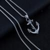Anchor Necklace Silver Steel Chain 315