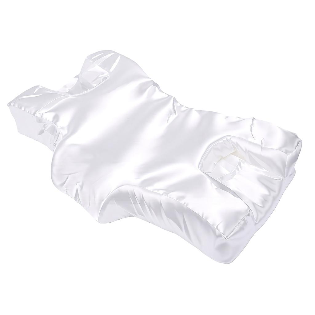 Memory Foam Anti Wrinkle Pillow Face Beauty Pillow with Removable Washable Satin Pillowcase for Home