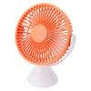 3 Speed Desktop Table Top Fan Hanging Stand Dual Use USB 360 degrees  Rotation Camping Tent Ceiling Fan 1500mAh Orange