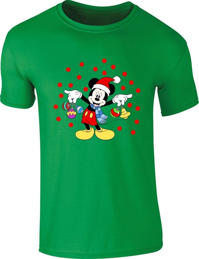 Mickey Mouse Merry Christmas TShirt Vintage Mouse Juggling Xmas Gift Unisex Top S