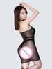 Women'S Strapless Tube Dresses Fashion Mesh Patchwork Pu Leather Shiny Woman Nightlcub Package Hip Mini Dresses With Neck Ring