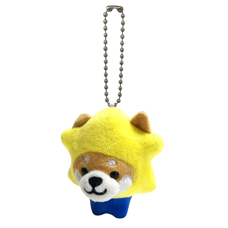 

[LamPlanning] Traveling Mameshiba key ring mascot ball chain back charm cute Fluffy dog Shiba Inu Mameshiba Healing (star version)