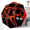 1pc Cat Halloween Automatic Open 8-Rib Windproof Umbrella, Travel & Commuting, Suitable for All Seasons, Lightweight Portable 127
