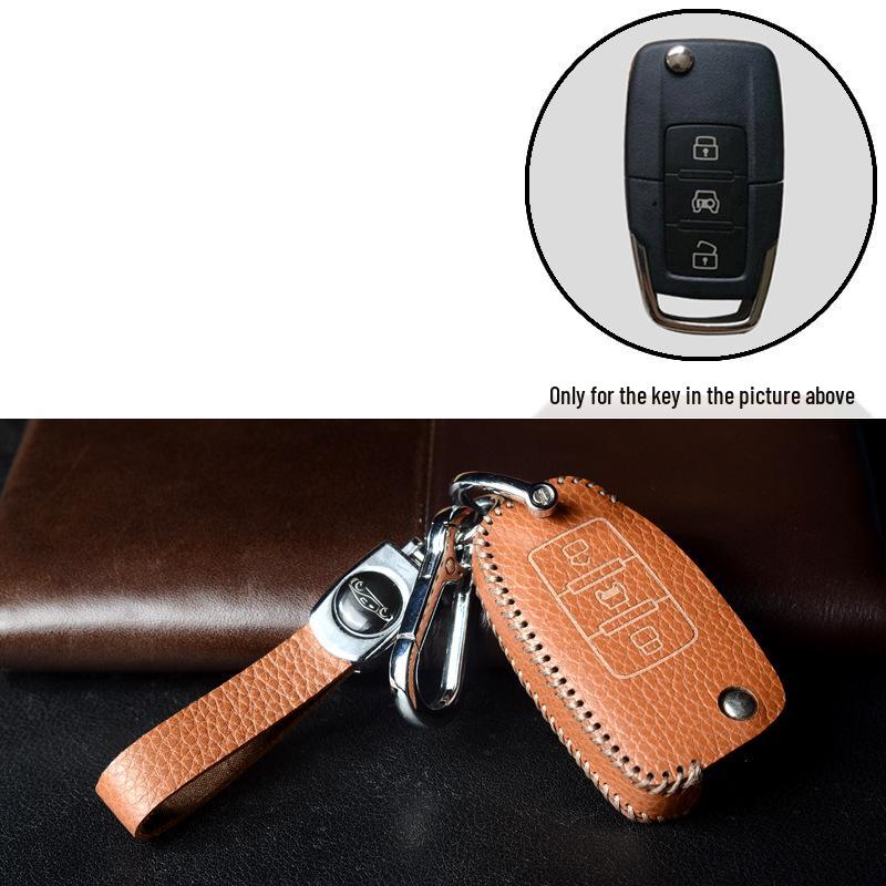 Genuine Leather Key Protector for Luxgen U7/MPV Big 7 and U6 Na 5/S5