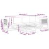 VidaXL 6-Piece Garden Sofa Set with Cushions In Acacia Wood and Rope 3278852