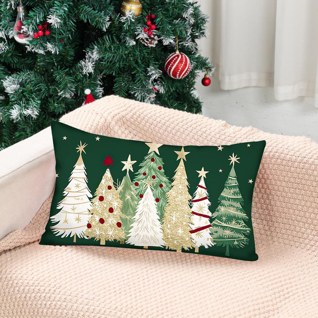 Christmas Pillow Cover Merry Christmas Party Decoration 2025 Xmas Christmas Tree Pillow Cover New Year Gift 2026